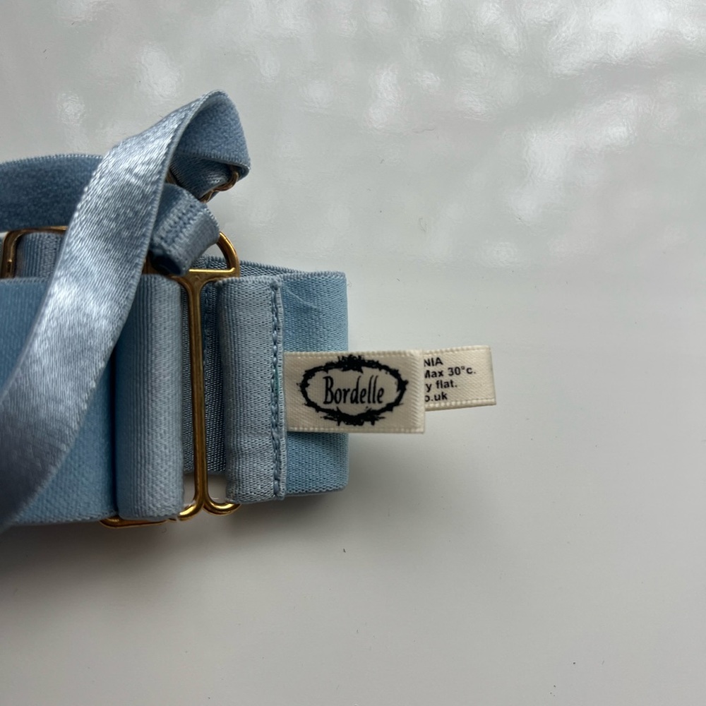 BORDELLE BOTANICA Triangle Soft Bra Light Blue L RARE🔥 - Picture 3 of 5